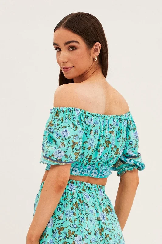 green-frilled-hem-half-puff-sleeve-square-neck-crop-wc0030x-33cb