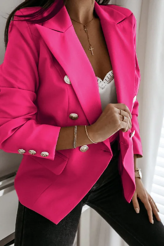 haddie-fuchsia-button-detail-blazer