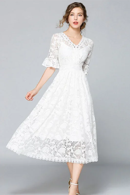 half-ruffle-sleeve-hollow-out-lace-dress-s-in-clearance