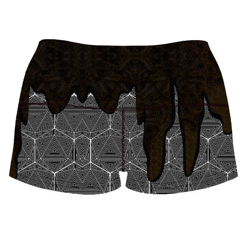 hallucinations-honey-high-waisted-womens-shorts