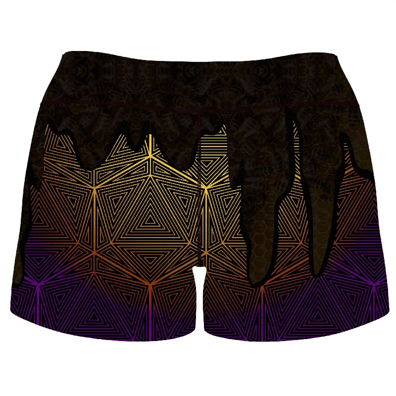 hallucinations-honey-high-waisted-womens-shorts