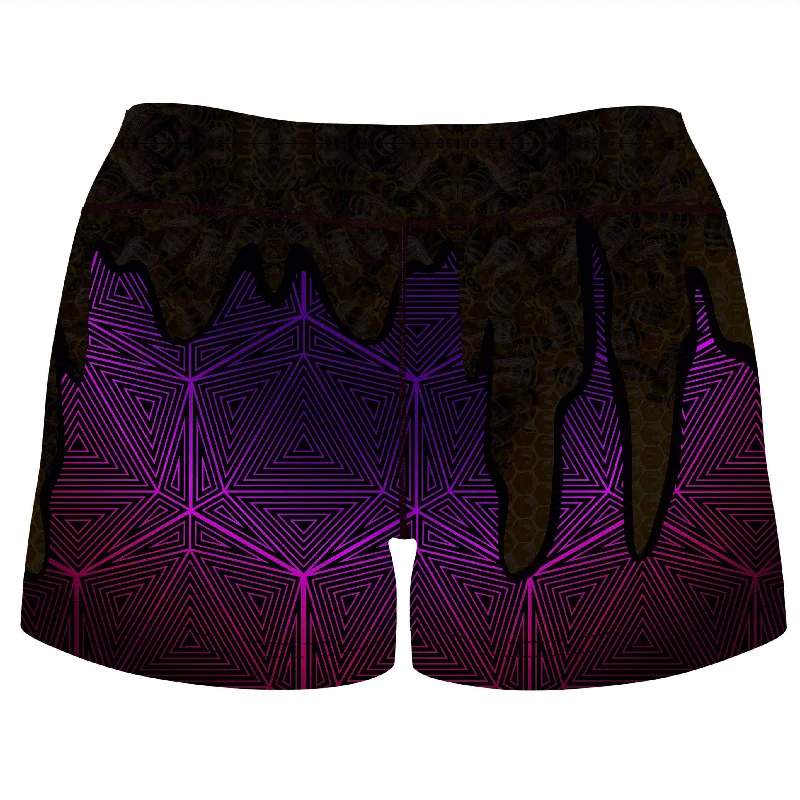 hallucinations-honey-high-waisted-womens-shorts