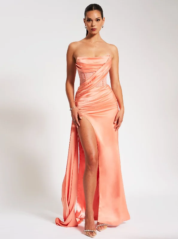 holly-coral-crystallized-corset-high-slit-satin-gown