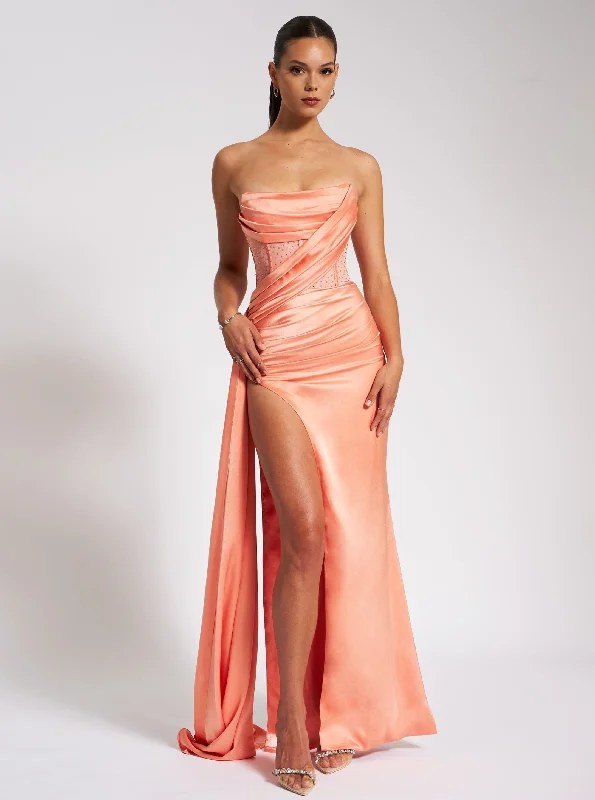 holly-coral-crystallized-corset-high-slit-satin-gown