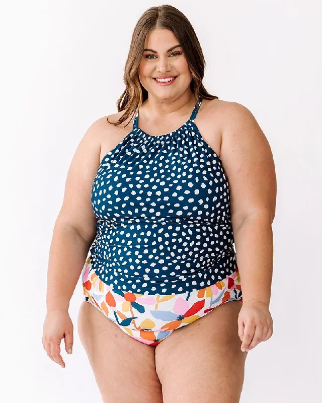 indigo-dot-double-cinch-tankini-top