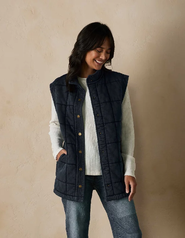 Jackie Premium Fleece Quilted Vest