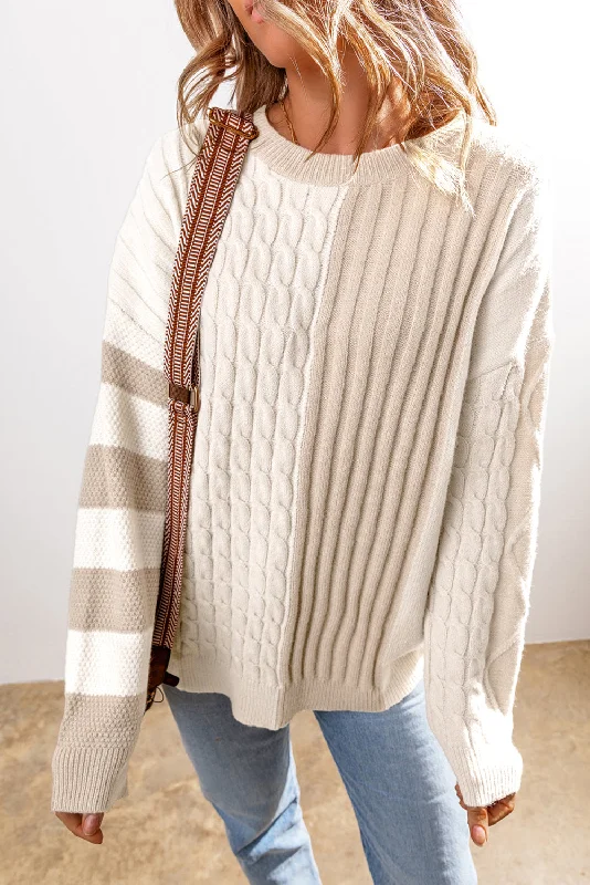 Janet Cable Knit Sweater | S-XL