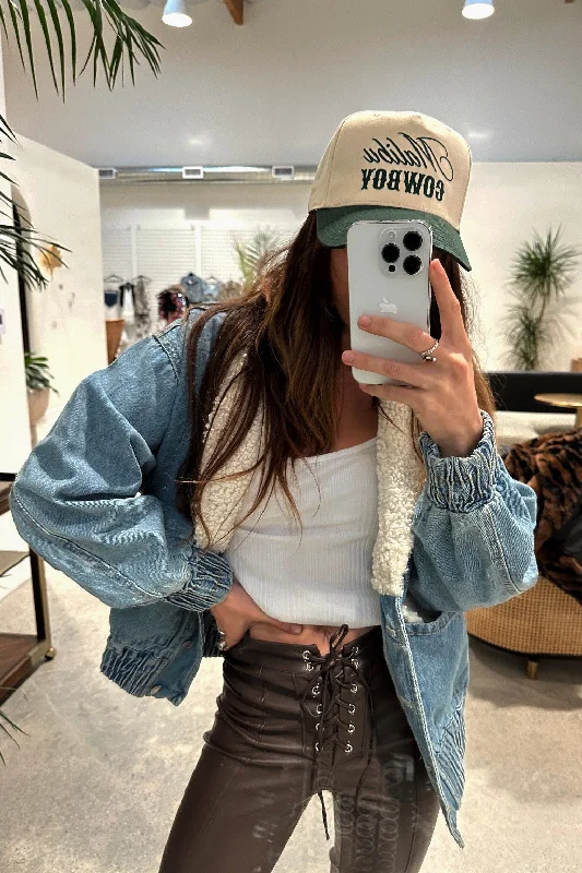 Kenzie Denim and Sherpa Jacket