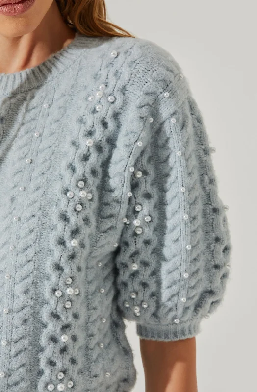 koami-embellished-puff-sleeve-sweater