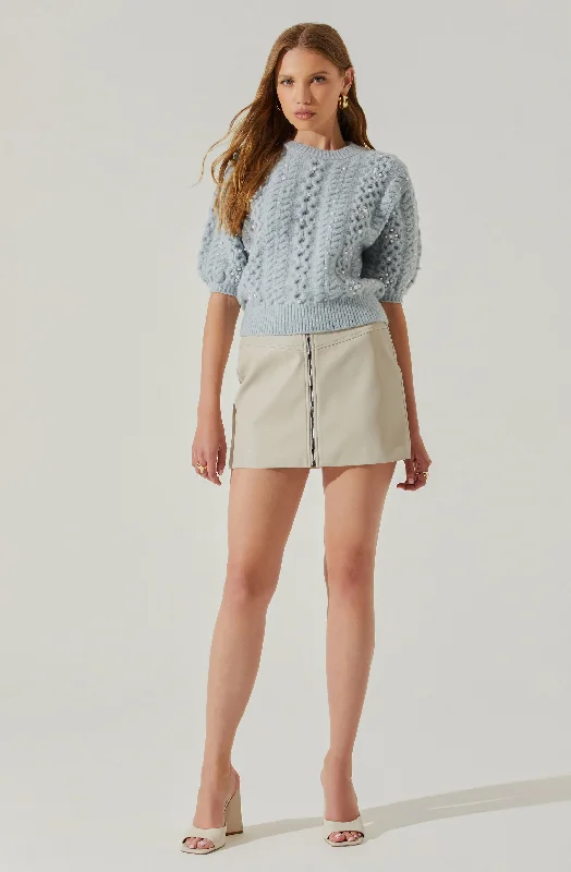 koami-embellished-puff-sleeve-sweater