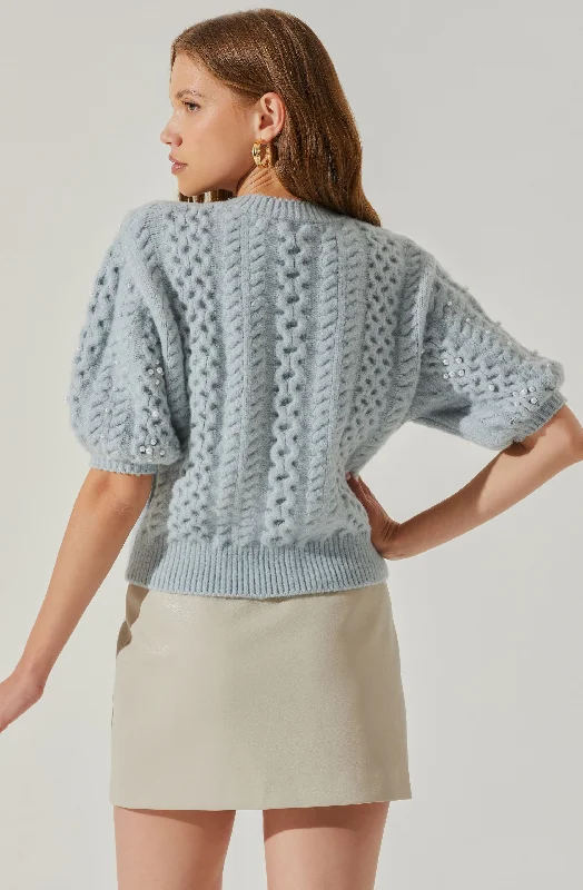 koami-embellished-puff-sleeve-sweater