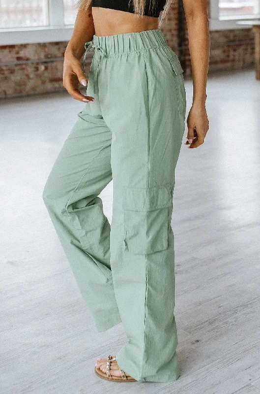 Kristie Cargo Parachute Pants