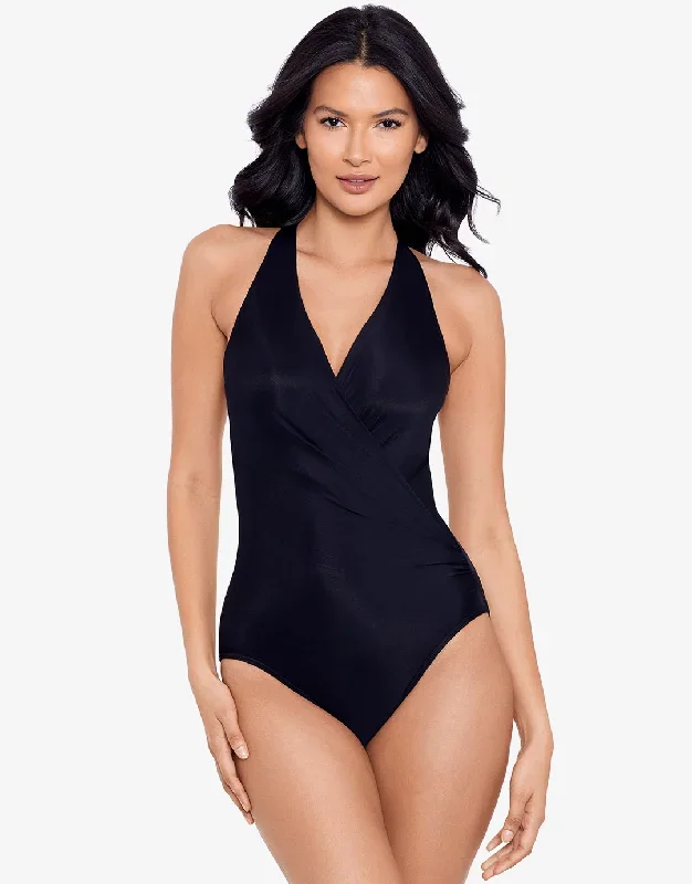 Rock Solid Wrapsody Swimsuit - Black