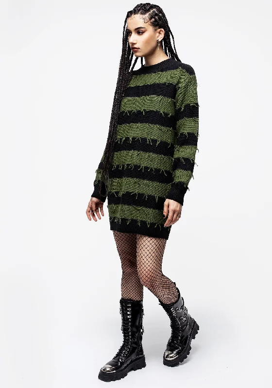 nancy-stripe-oversized-jumper-green-and-black