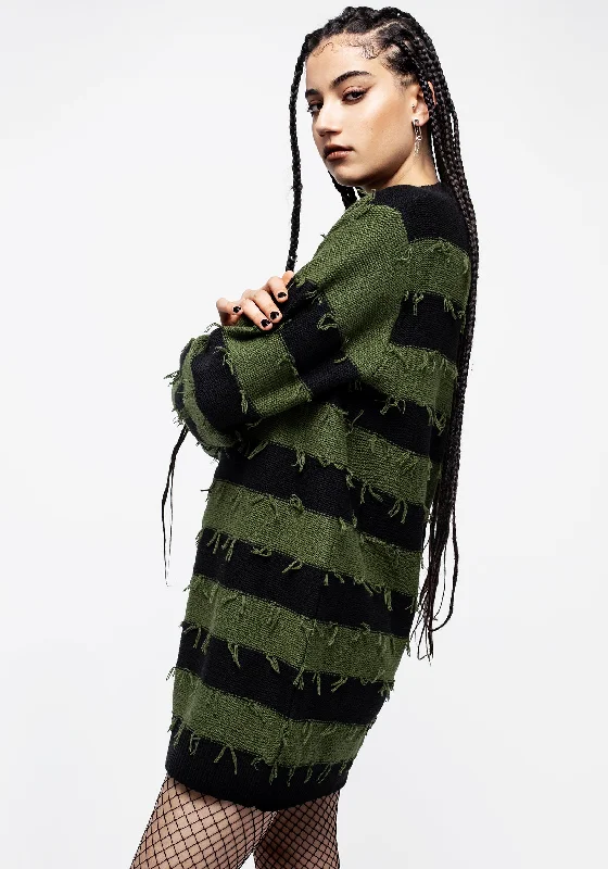 nancy-stripe-oversized-jumper-green-and-black