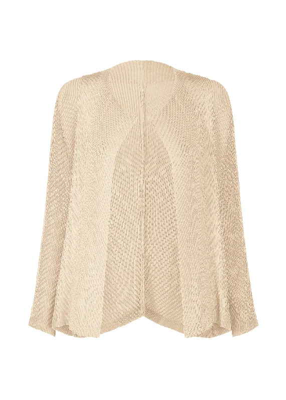 ORBICULAR PLEATS CARDIGAN