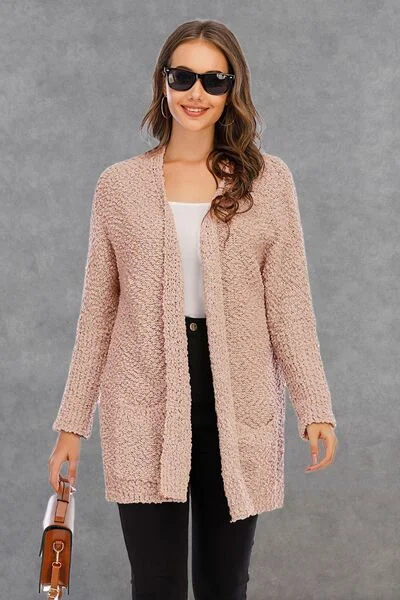 pocketed-open-front-long-sleeve-cardigan