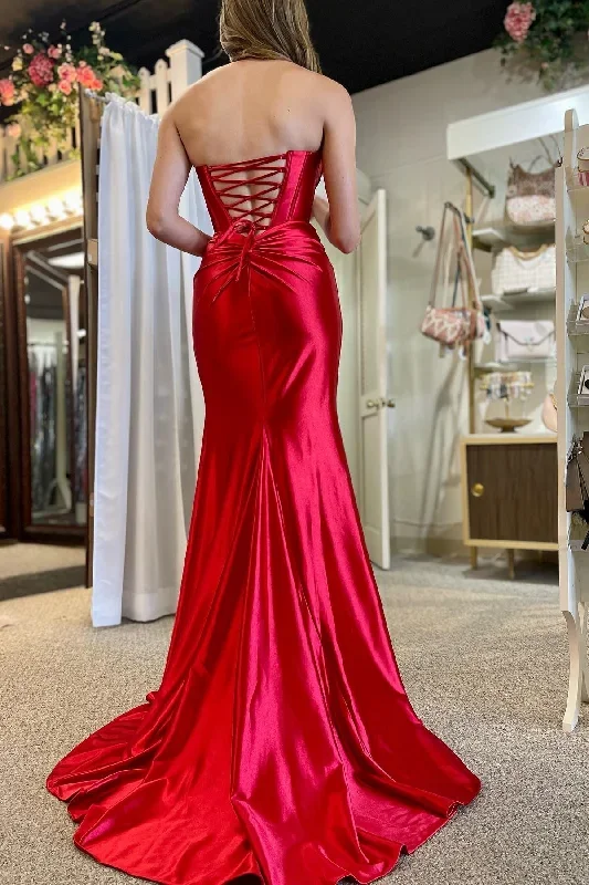 red-strapless-twist-front-mermaid-long-dress-with-slit