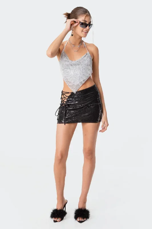 Skylar Sequin Mini Skirt