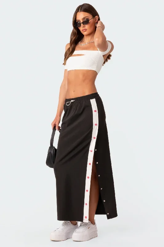 Athletic Low Rise Maxi Skirt