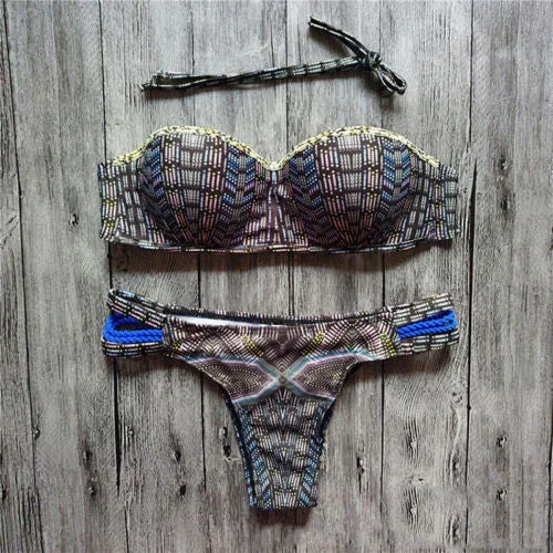 sexy-headband-print-bikini-set