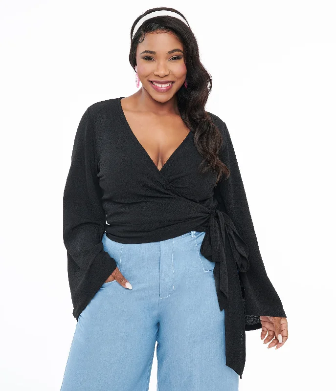 smak-parlour-plus-size-black-bell-sleeve-wrap-top