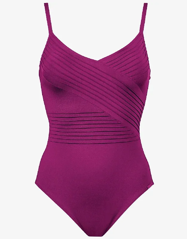 Softline Wrap Swimsuit - Magenta