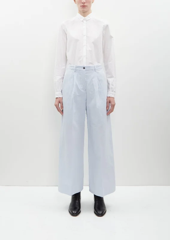 Katia Wide Cotton-Linen Pants