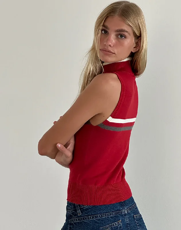 tabeya-sleeveless-knit-jacket-red-q118