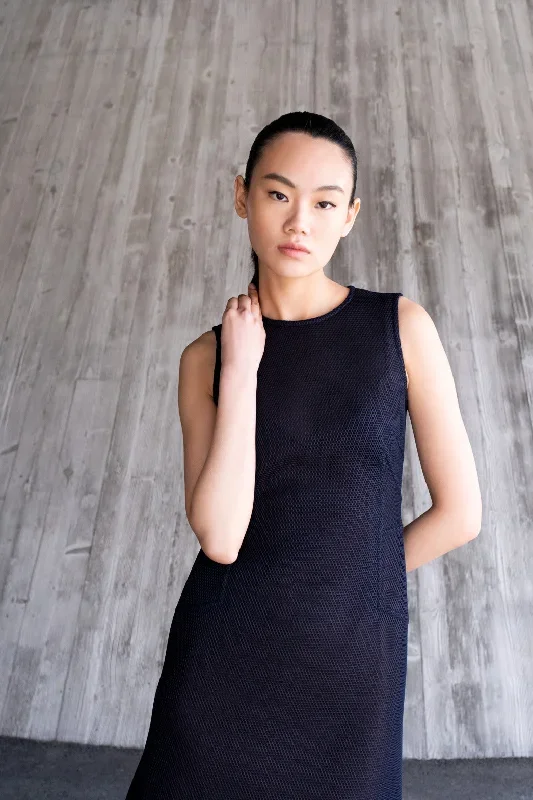 techno-grid-midi-dress-navy-1