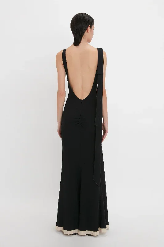 v-neck-gathered-waist-gown-in-black-19535