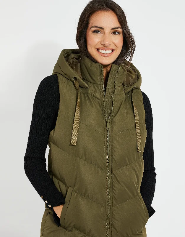 vamp-womens-khaki-longline-gilet-chevron-padded-quilted-jacket