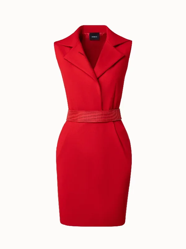 viscose-wool-jersey-dress-with-horsehair-belt-red