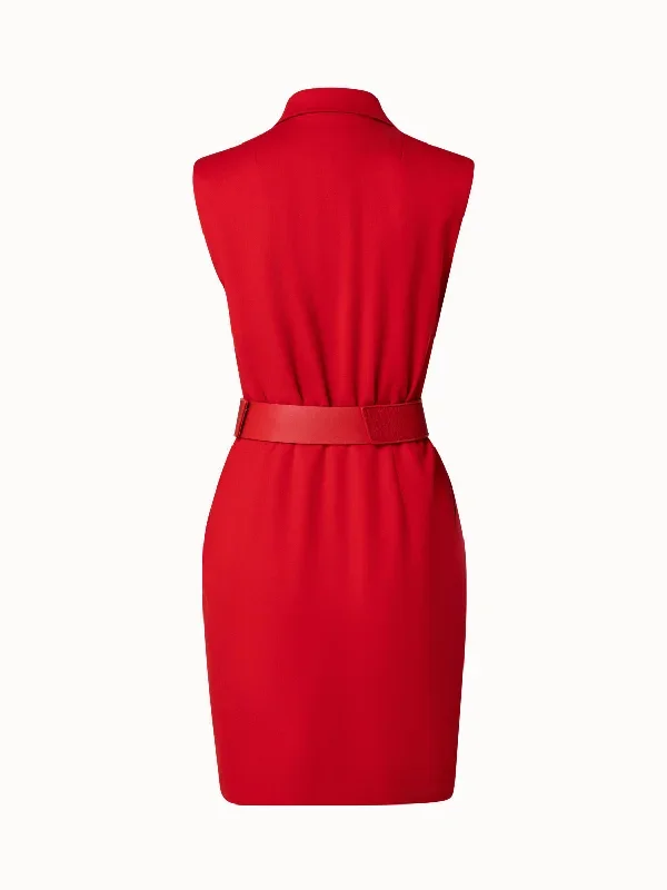 viscose-wool-jersey-dress-with-horsehair-belt-red