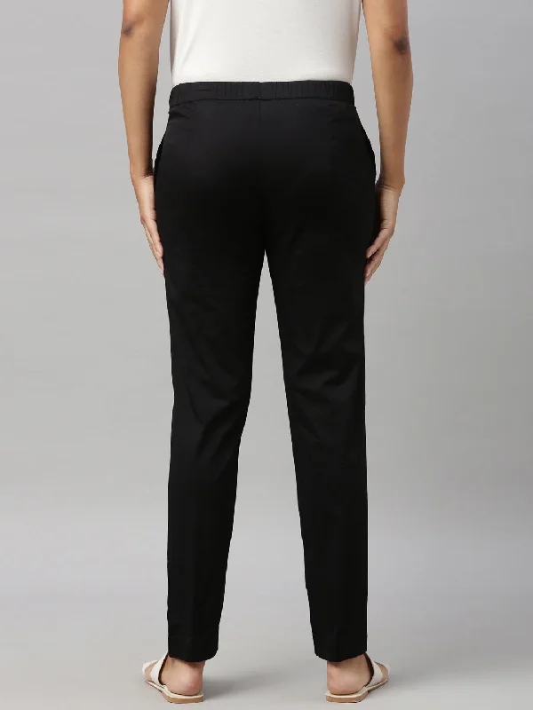 women-black-cotton-stretch-pants