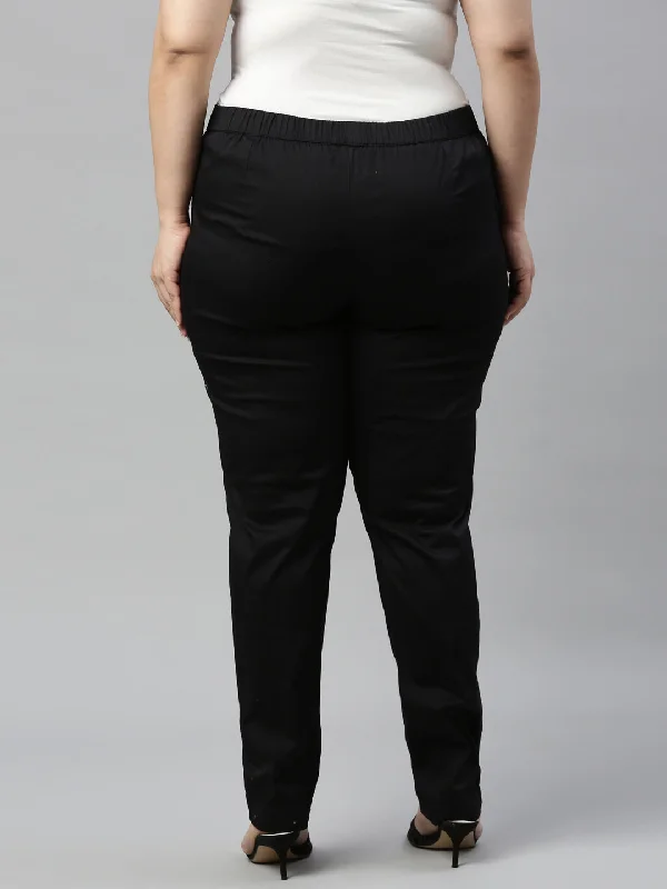 women-black-cotton-stretch-pants