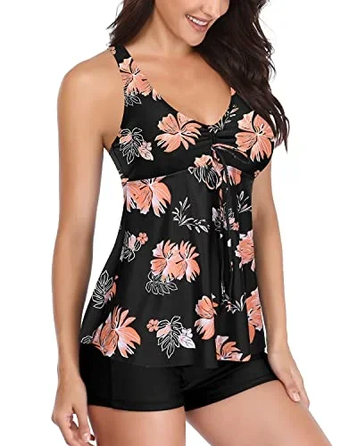 black orange floral2